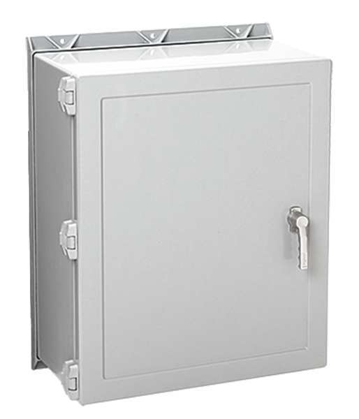 Nvent Hoffman Fiberglass Enclosure, 36-1/4 in H, 30 in W, 8 in D, NEMA 3; 3R; 4; 4X; 12; 13, Hinged A36H3008GQRLP