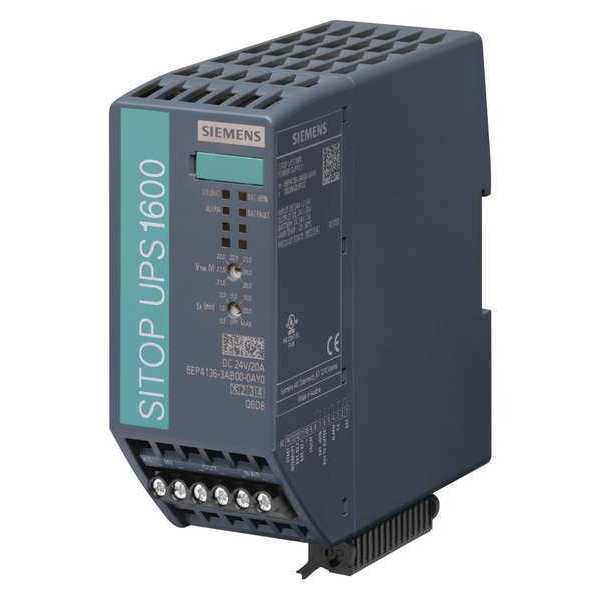 Siemens UPS System, 600kVA, 0 Outlets, DIN Rail, Out: 24V DC , In:24V DC 6EP41363AB000AY0