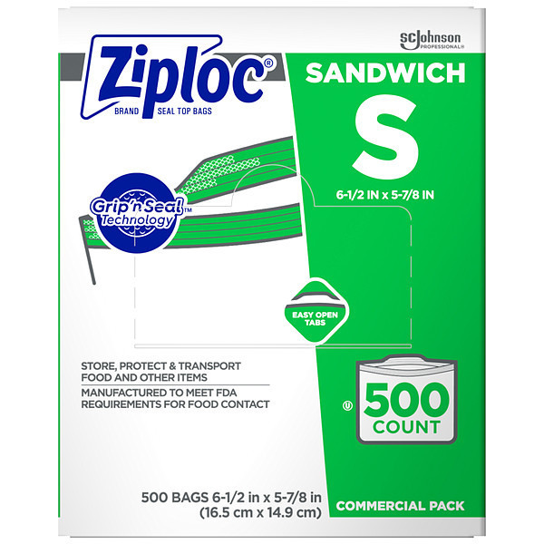 Ziploc Big Bag 3 Gallon Large Storage Bags, (5-Count) 71592 - Two