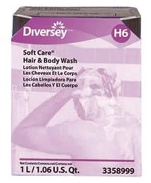 Soft Care Shampoo and Body Wash, 1000mL, Green, PK12 3358999