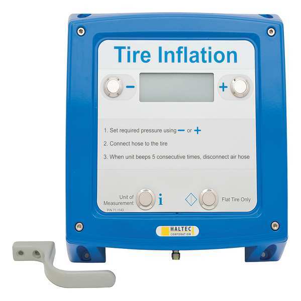 Haltec Tire Inflator, 1/4-18 NPT, Blue 89XDA