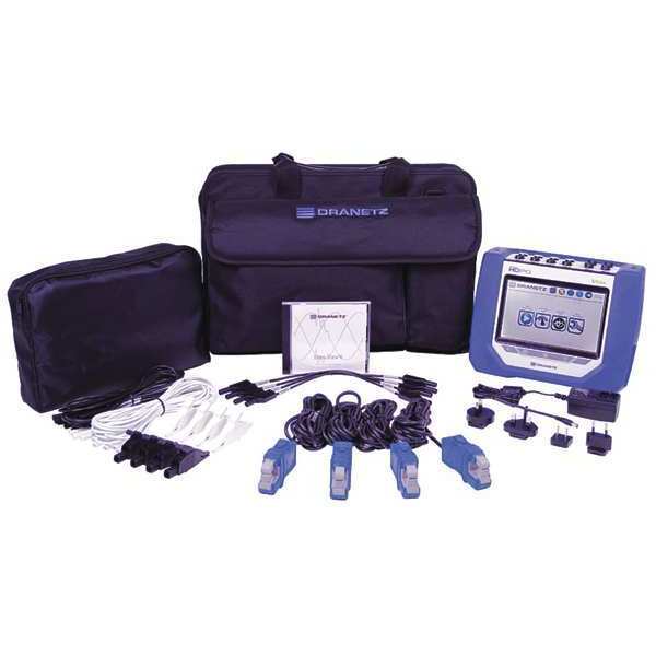 Dranetz Power Quality Analyzer Kit, 10A, 32 mS HDPQ-P-VA10PKG