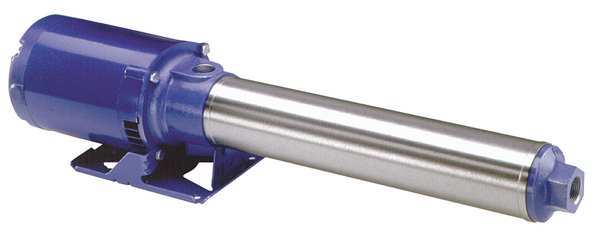 Goulds Water Technology Multi-Stage Booster Pump, 1/2 hp, 120/240V AC, 1 Phase, 1 in NPT Inlet Size, 9 Stage 5GBS05