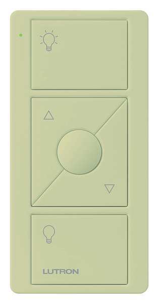 Lutron Wireless Remote Control, 3 Buttons, Ivory PJ2-3BRL-GIV-L01
