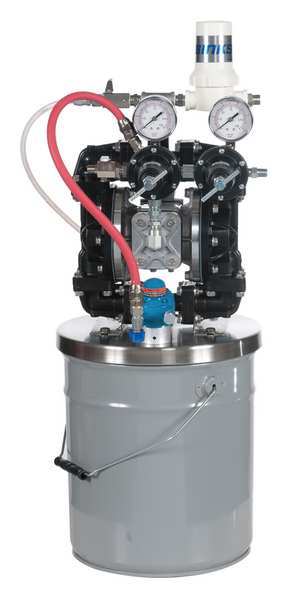 Binks DBL Diaphragm Pump, 5 gal., 100 psi GEM2-P2D1D60