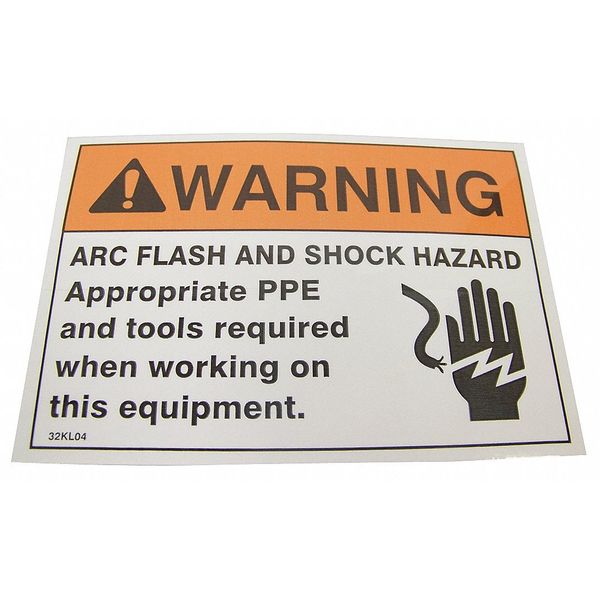 Badger Tag & Label Warning Label, 5 x 3-1/2 in., PK5 111