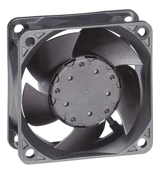 Ebm-Papst Wet-Location Square Axial Fan, Square, 12V DC, 1 Phase, 25.9 cfm 632/2HPU