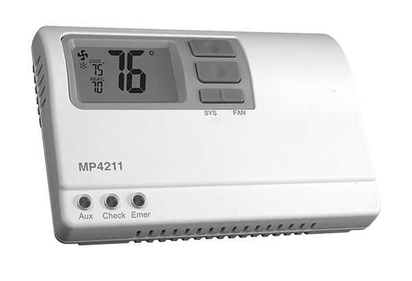 Icm Managed Property Thermostat, 2 H 2 C, Hardwired, 24VAC MP4211