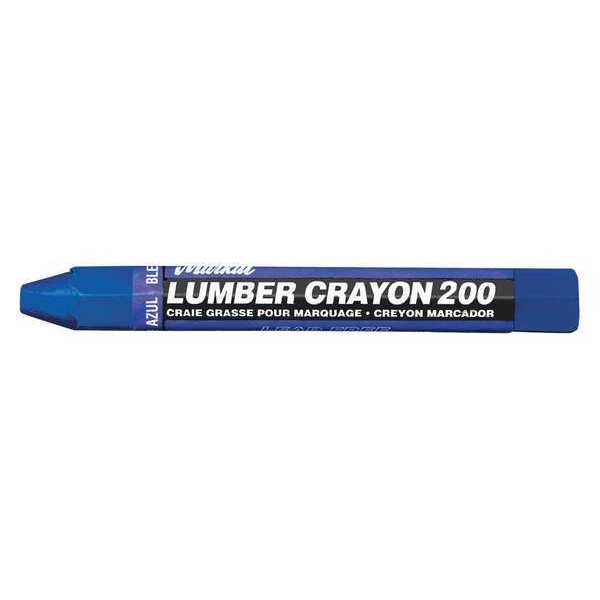 Markal Lumber Crayon 200, Blue, PK12 80355