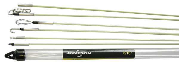 Jameson Deluxe Glow Rod Kit with 30 ft. of Fiberglass Fish Rod 7S