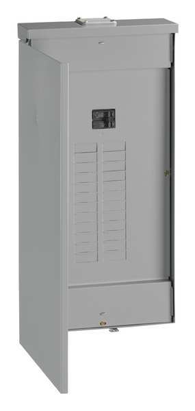 Ge Load Center, TM241, THQL, 24 Spaces, 125A, 120/240V AC, Main Circuit Breaker, 1 Phase TM2412RCU