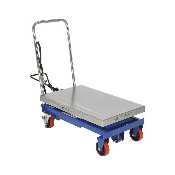 Vestil Air Hydraulic Steel Cart, 1000 lb. Cap, 19-11/16"W x 34-1/4"L AIR-1000