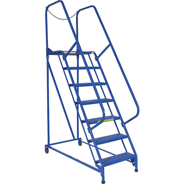 Vestil 100 H Steel Maintenance Ladder - 7 Step Perforated, 7 in Steps LAD-MM-7-P