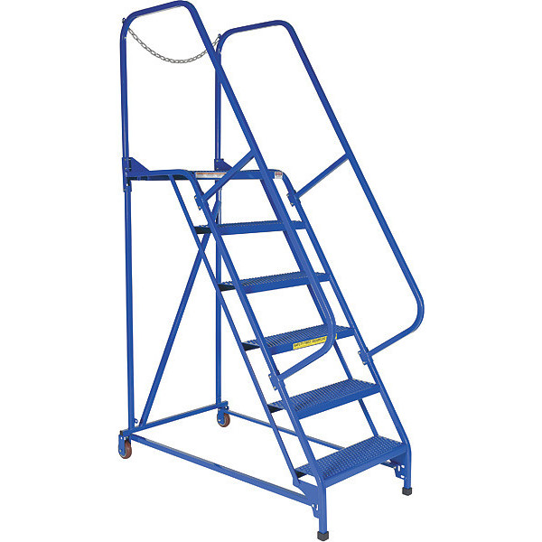 Vestil 90 H Steel Maintenance Ladder - 6 Step Perforated, 6 Steps LAD-MM-6-P