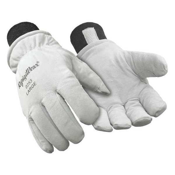 Refrigiwear Cold Protection Gloves, Fiberfill/Foam/Tricot Lining, XL 0253RWHTXLG