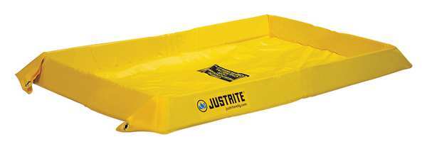 Justrite Spill Berm, 4 ft. L x 8 ft. W x 4 in. H 28410