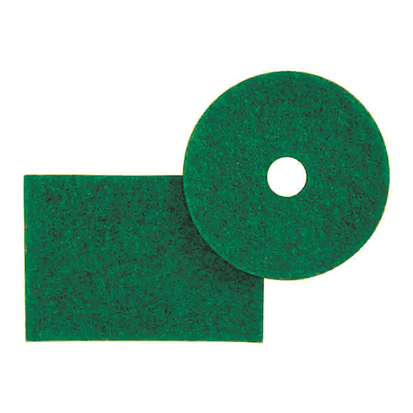 3M Scrubbing Pad 5400N, 17", Green, PK5 5400N 207