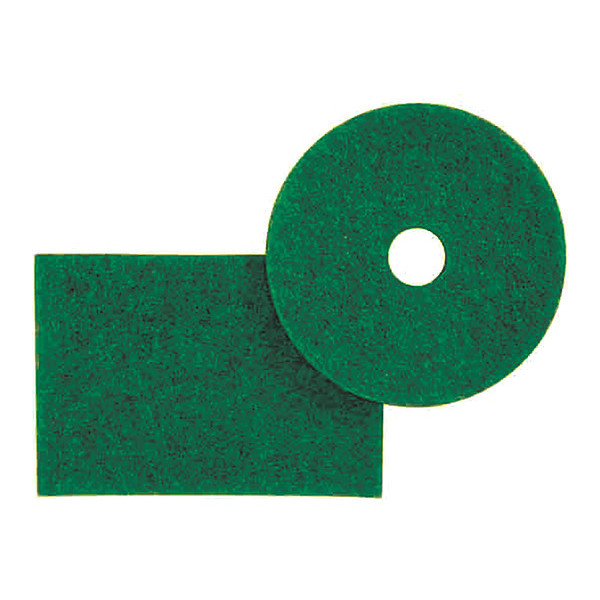 3M Scrubbing Pad 5400N, 14", Green, PK5 5400N 14  IN