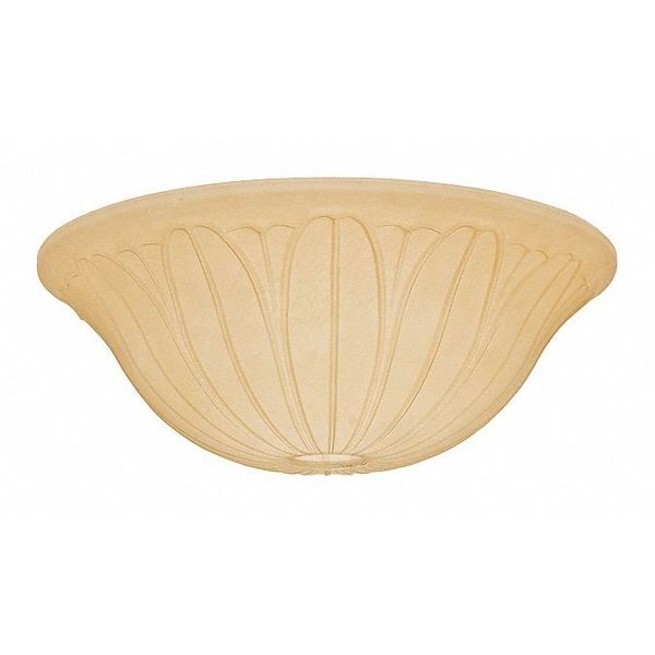 Casablanca Glass Bowl, Tropical Leaf, Toffee 99063