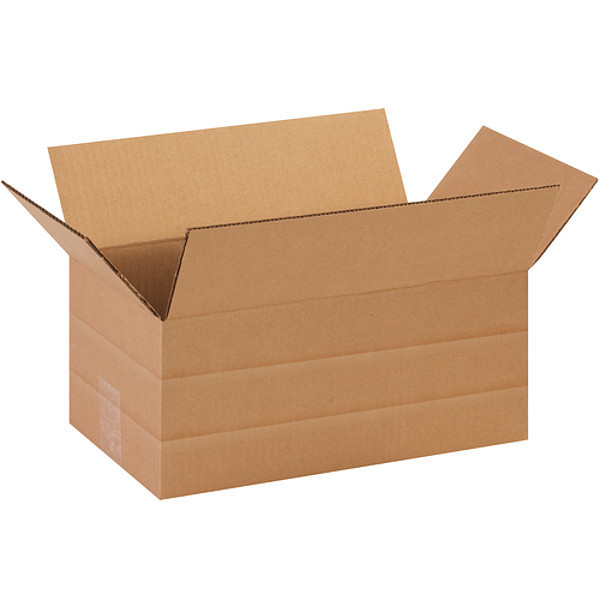 Partners Brand Multi-Depth Corrugated Boxes, 14 1/2" x 8 3/4" x 6", Kraft, 25/Bundle MD1486R