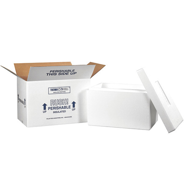 Partners Brand Insulated Shipping Kits, 17" x 10" x 10 1/2", White, 1/Case 246C