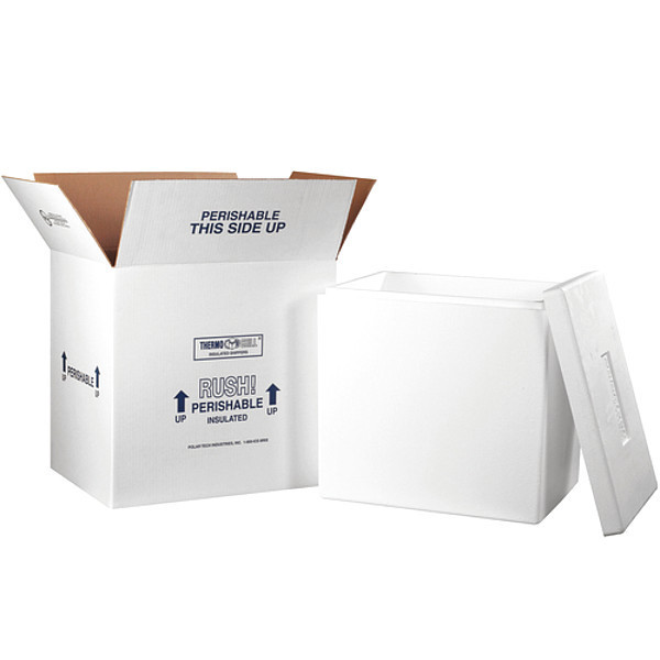 Partners Brand Insulated Shipping Kits, 18" x 14" x 19", White, 1/Case 248C