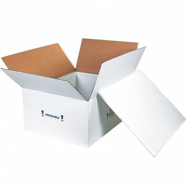 Partners Brand Insulated Shipping Kits, 26" x 19 3/4" x 10 1/2", White, 1/Case 271C