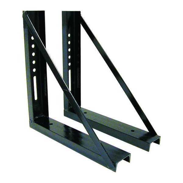 Buyers Products 18x24 Inch Bolted Black Formed Steel Mounting Brackets 1701011B