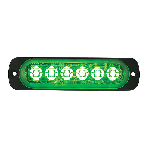 Buyers Products LED Strobe Light, Green, Vertical Mount 8891919