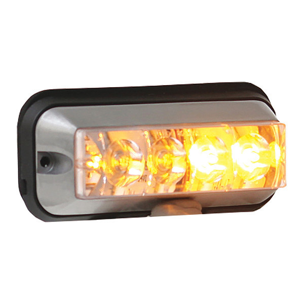 Buyers Products Raised 5 Inch Amber LED Strobe Light with 19 Flash Patterns 8891104
