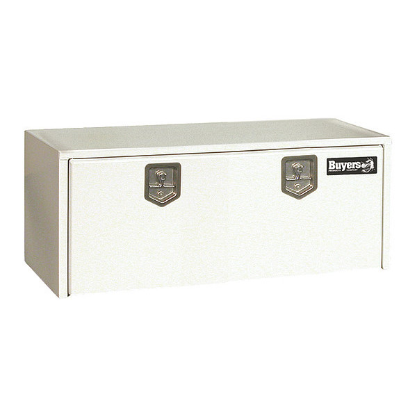 Buyers Products White Steel Underbody Truck Box, 24X24X60 1704415