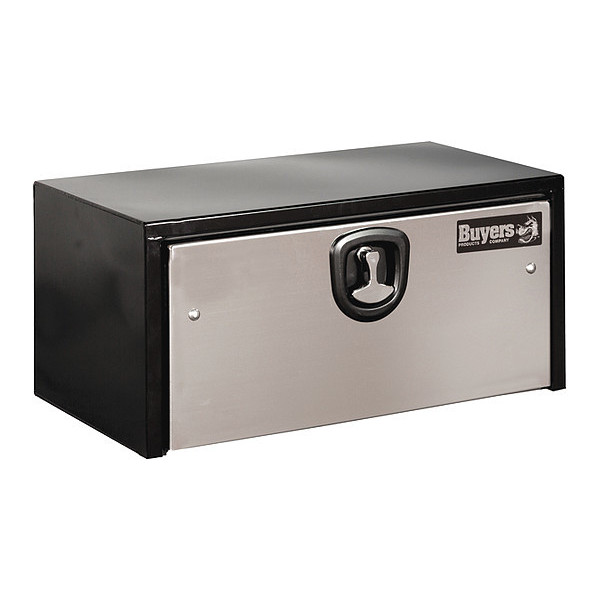 Buyers Products 14x16x30 Inch Black Steel Truck Box With Stainless Steel Door 1703703