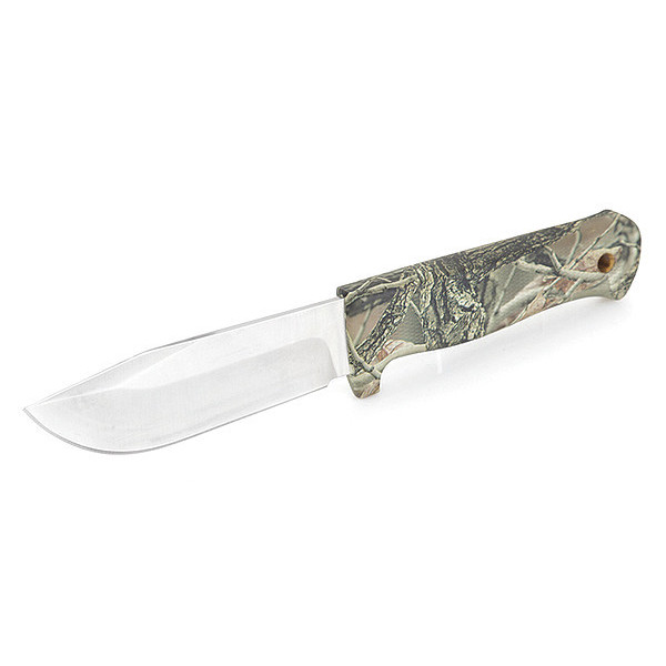 Sheffield Knife, Bax, 4.5", Drop Pnt, Fixed Blade, Camo 12185
