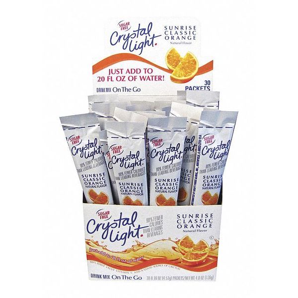 Crystal Light Drink, Clotg, Ornge, Sunrise, PK30 GEN00504