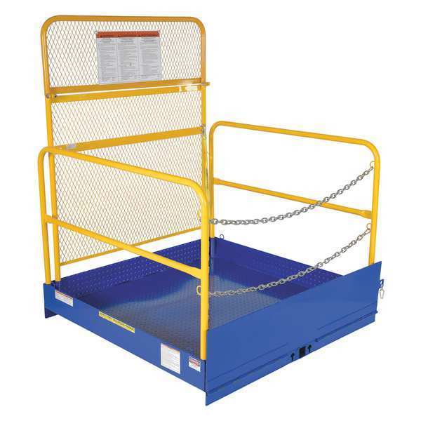 Vestil Fork Truck Loading Platform W/ Handrail FTLP-5454-HR