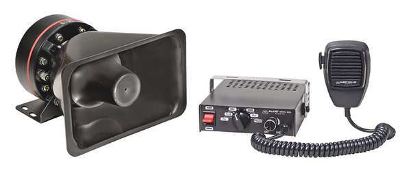 Wolo Siren and PA System, 4 in. L, 6A, 12VDC 4000-2