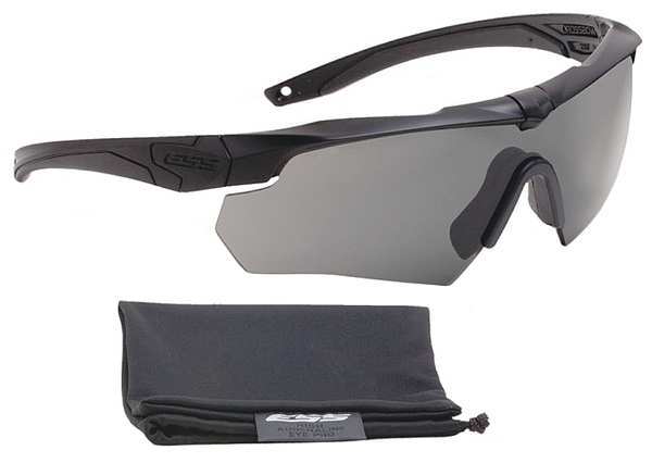 Ess Ballistic Safety Glasses, Gray Scratch-Resistant 740-0614