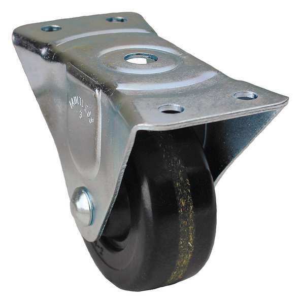 Colson Rigid Plate Caster, 500 lb., Plate Type D 01TM03101R