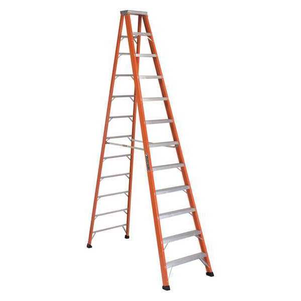 Louisville 12 ft Fiberglass Stepladder, 375 lb Capacity FS1312HD