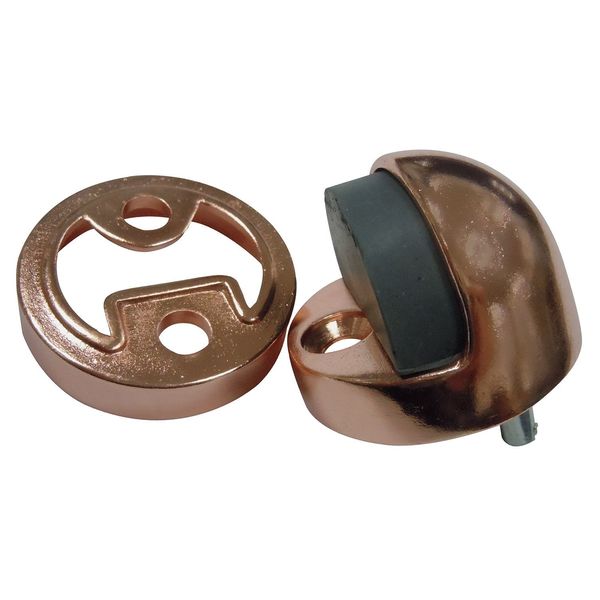 Zoro Select Dome Door Stop, Floor-Mount, Satin Bronze 33J815