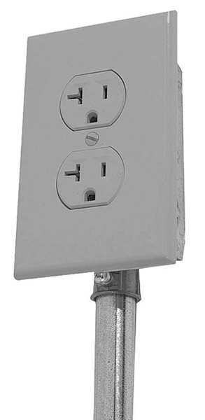 Porta-Fab Standard Duplex Outlet 110V GY OUTLET-STDG