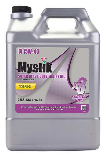 Mystik Motor Oil, 15W-40, Synthetic, 2 Gal. 625776002078