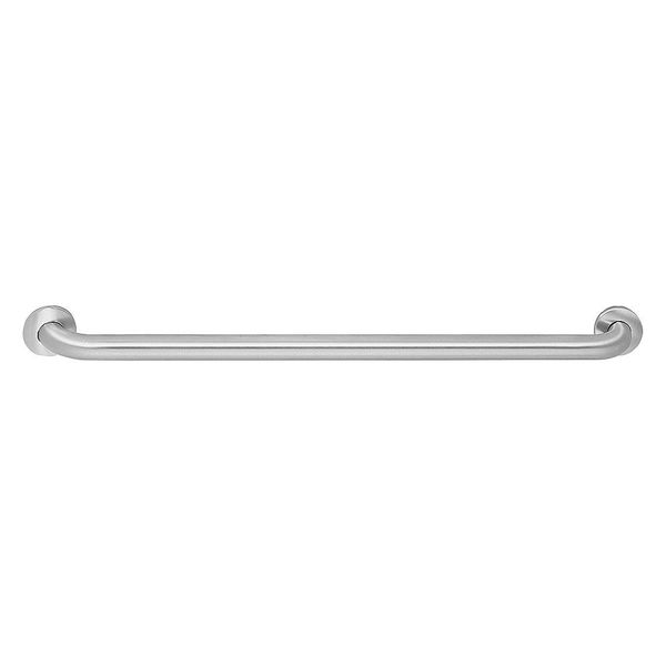 Bradley 24" L, Concealed Wall Mount, Stainless Steel, Grab Bar, Safety Grip 8122-001240-GR