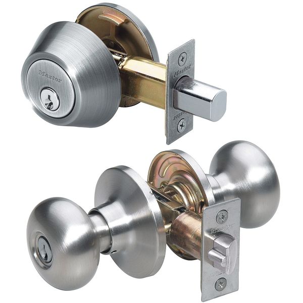 Master Lock Knob Lockset, Mechanical, Entrance, Grd. 3 BCCO0615