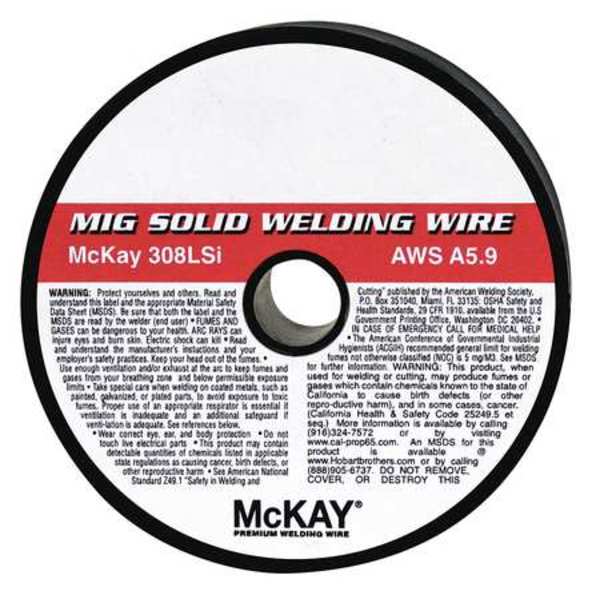 Hobart Filler Metals MIG Welding Wire 0.0902" Dia., AWS ER308LSi, 2 lb. S526806-G19