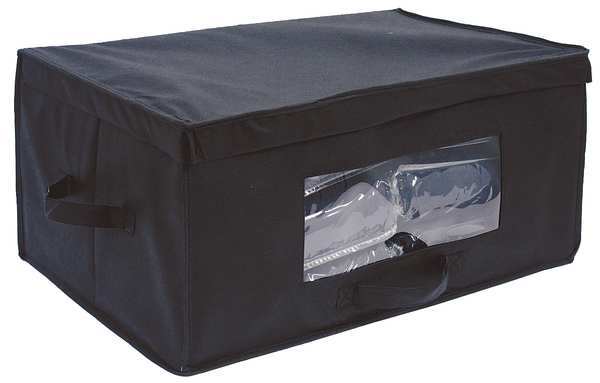 Hospitality 1 Source Box Top Nonwoven Fabric Blanket Box Black BLKTBOX-BL