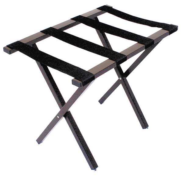 Hospitality 1 Source Luggage Rack, Steel, 16-1/2in. D, 300 lb. LRPCBR