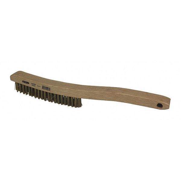 Osborn 1-1/8 in W Scratch Brush, 7-1/2 in L Handle, 5-3/4 in L Brush, Wood, 13-1/4 in L Overall 0005403600