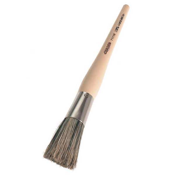 Osborn #2 Oval Sash Paint Brush, China Hair Bristle, Plastic Handle 0007111600