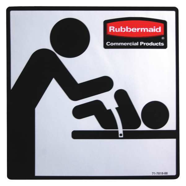 Rubbermaid Commercial Restroom Door Label FG7818L10000